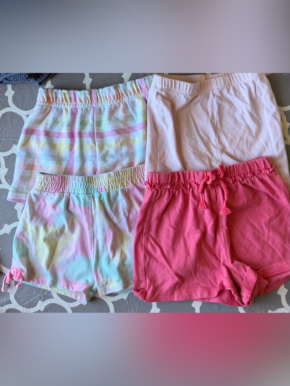 Girls' Pastel & Pink Lounge Shorts 4-Pack
